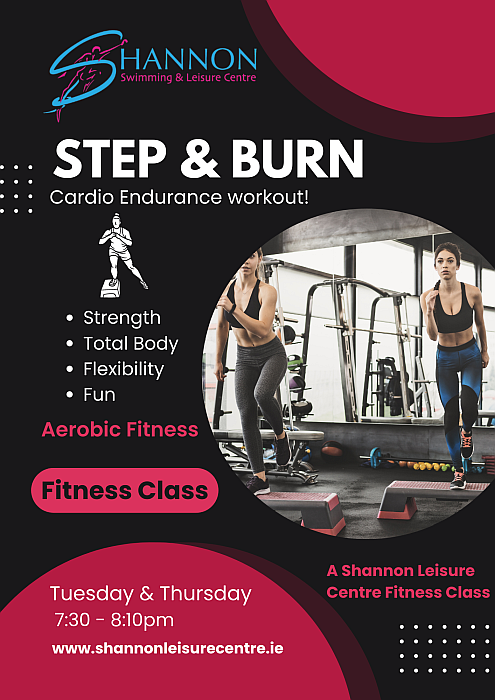 Step & Burn Fitness Class Shannon Leisure Centre
